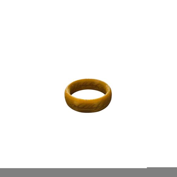 Copied - LOTR Gold PLA Plastic Costume Ring - Large Size - Picture 3 of 10